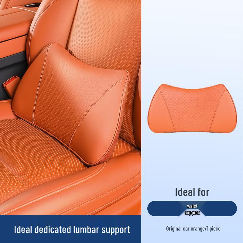 Neck Support Pillow for Ideal Headrest L6L7/L8/L9: MEGA Car Lumbar and Neck Protector