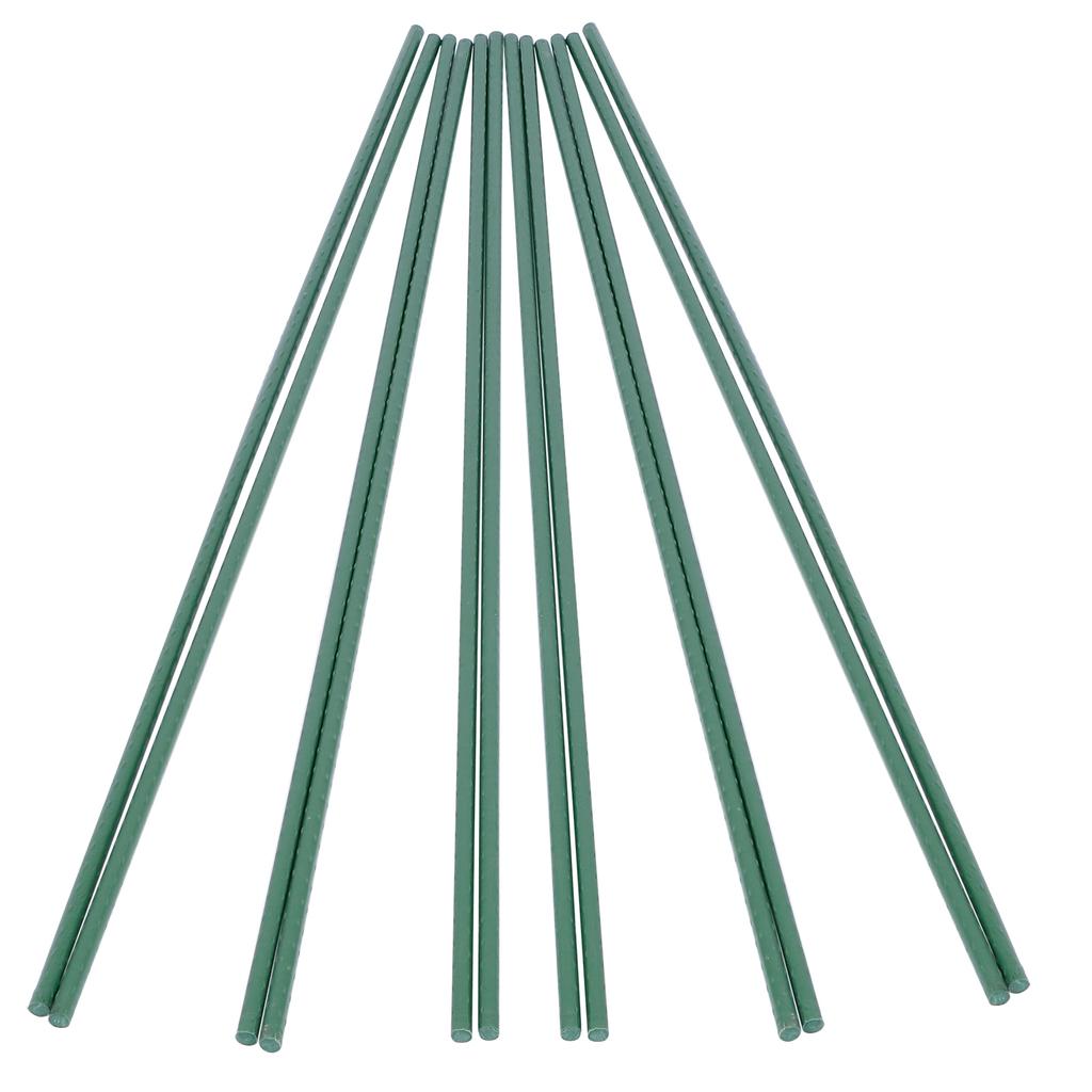 12 Stück Pflanzenkletterstab Kunststoffbeschichtetes Stahlrohr Gartenstütze Gewächshaus Gartenwerkzeug