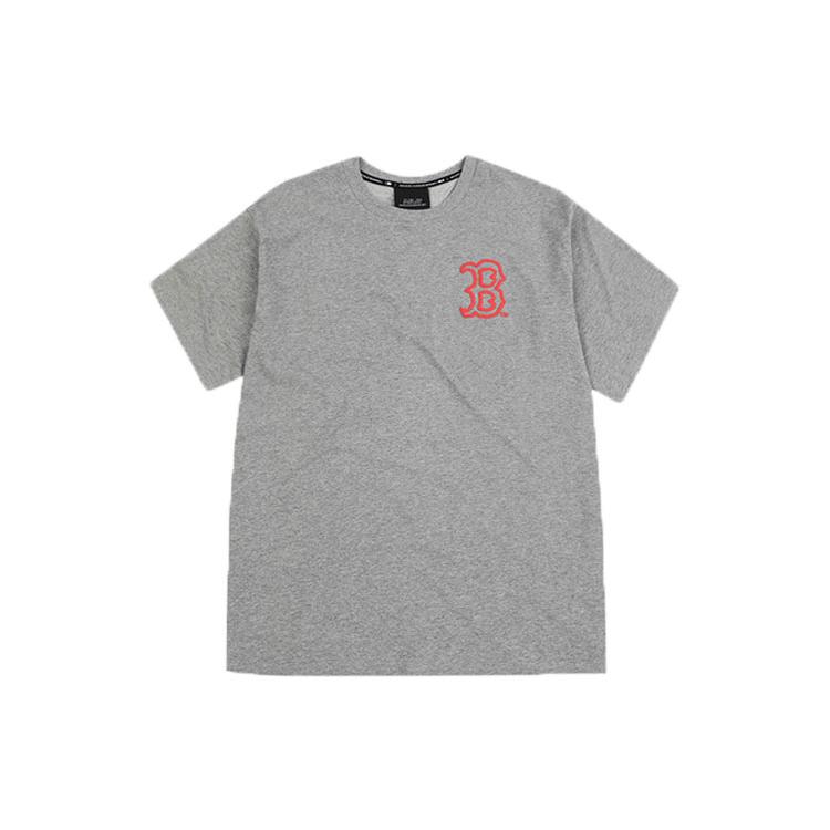 New MLB T Shirt Unisex Heather Gray 31TSSJ931-43M