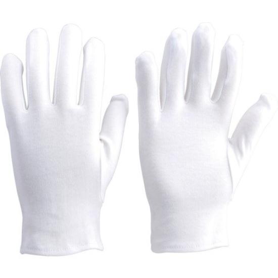 

TRUSCO Smooth Gloves, 100% Cotton, Small, DPM-SM-S белый