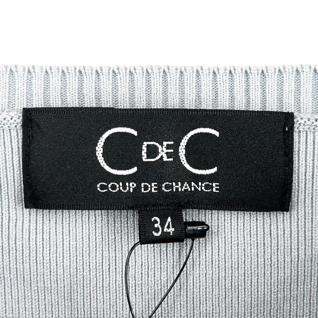 COUP DE CHANCE Plain Long Sleeve Knit Light Blue Women 34 Docking Pro Over Used