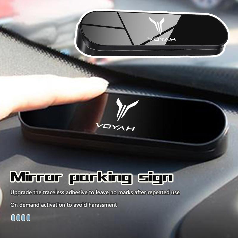 For Voyah Hidden Mobile Phone Number Plates Car Logo Temporary Parking Signs Accessories Free Dreamer Courage Passion 2021 2022