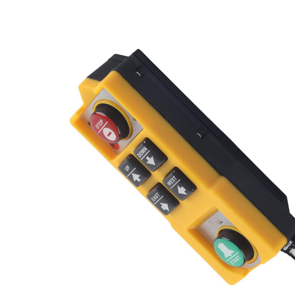 Telecomandă pentru macara, controler de ridicare, 2 comutatoare cu cheie, 3 etanșări, carcasă ABS impermeabilă, AC 380V