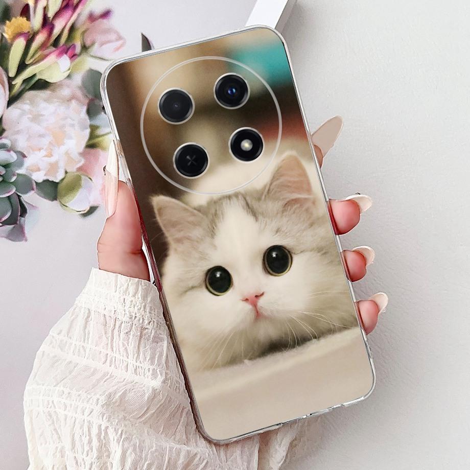 For Huawei Nova 13i 12i Case Cute Animal Tiger Lion Dragon Cartoon Phone Cover On Nova13i Nova12i Soft Silicone Clear Coques