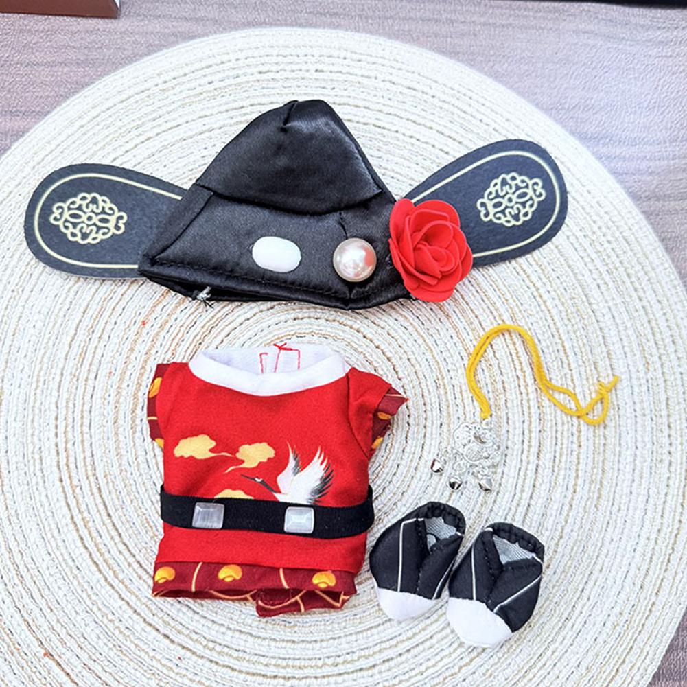 

Для 17см куклы Лабубу Одежда Модная одежда Платья Одежда для кукол Подбор цвета Форма Чжуанъюаня Аксессуары для кукол Милое украшение Маленькая одежда