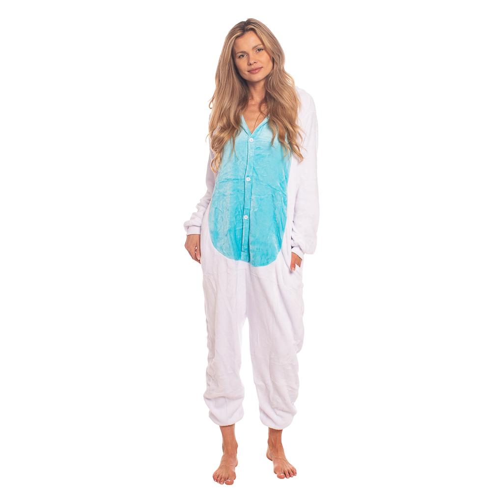 Piżama damska kombinezon kigurumi onesie królik niebieski 175-185 cm xl
