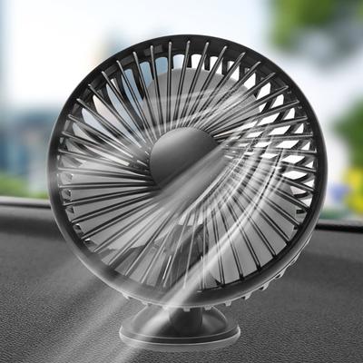 12V/24V Universele Zuignap Enkele Kop Drie Windsnelheden USB Auto Koelventilator