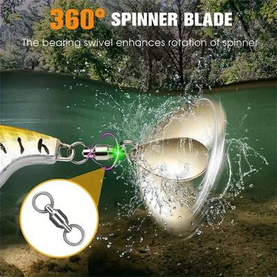 Lure Bait Rotating Spinner Vibrating Small whirlwindVIBArtificial Bait Box-packed Metal Fishing Tackle for Sea and Freshwater Fi