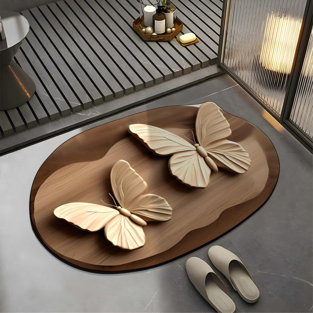 Anti Slip Floor Mat Bathroom Toilet Door Dirt Resistant Household Maintenance Bathroom Floor Mat Water Absorbing