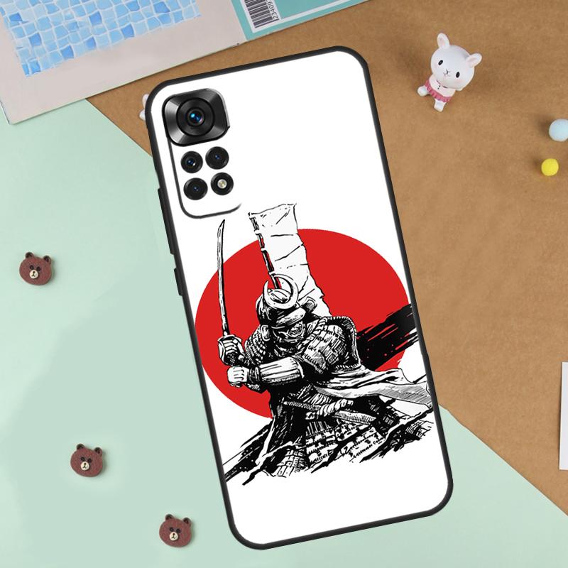 Samurai Warrior Case For Xiaomi Redmi 14C 10C 12C 13C Cover For Redmi Note 13 Pro 14 9 10 11 12 10S 11S 12S
