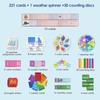 Educational Circle Time Center Pocket Chart Learning Weather Letter Number Calendar Pocket Chart for Classroom Wall