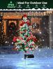 Solar LED Christmas Tree Lights for Outdoor Lawn and Courtyard Decoration