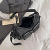 Yogodlns Simple Retro Shoulder Bags for Women Outdoor Travel Ladies Multi-Pocket Crossbody Bag Solid Color Girl Hobos Tote Handbag