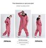 Windproof Waterproof One-Piece Ski Suit: Women's & Men's Thick Warm Outdoor Gear