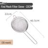 Stainless Steel Flour Sieve & Oil Drip Filter with Handle, Available in Large, Medium, Small Sizes for Baking & Powder Sieving.