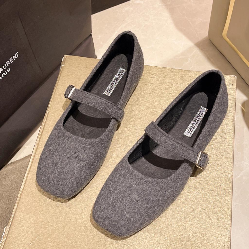 Spring Autumn New Women's Shoes Retro Low Heeled Leather Footwear Casual Versatile Mary Jane Shoes Comfort Fashion Ladies Flat