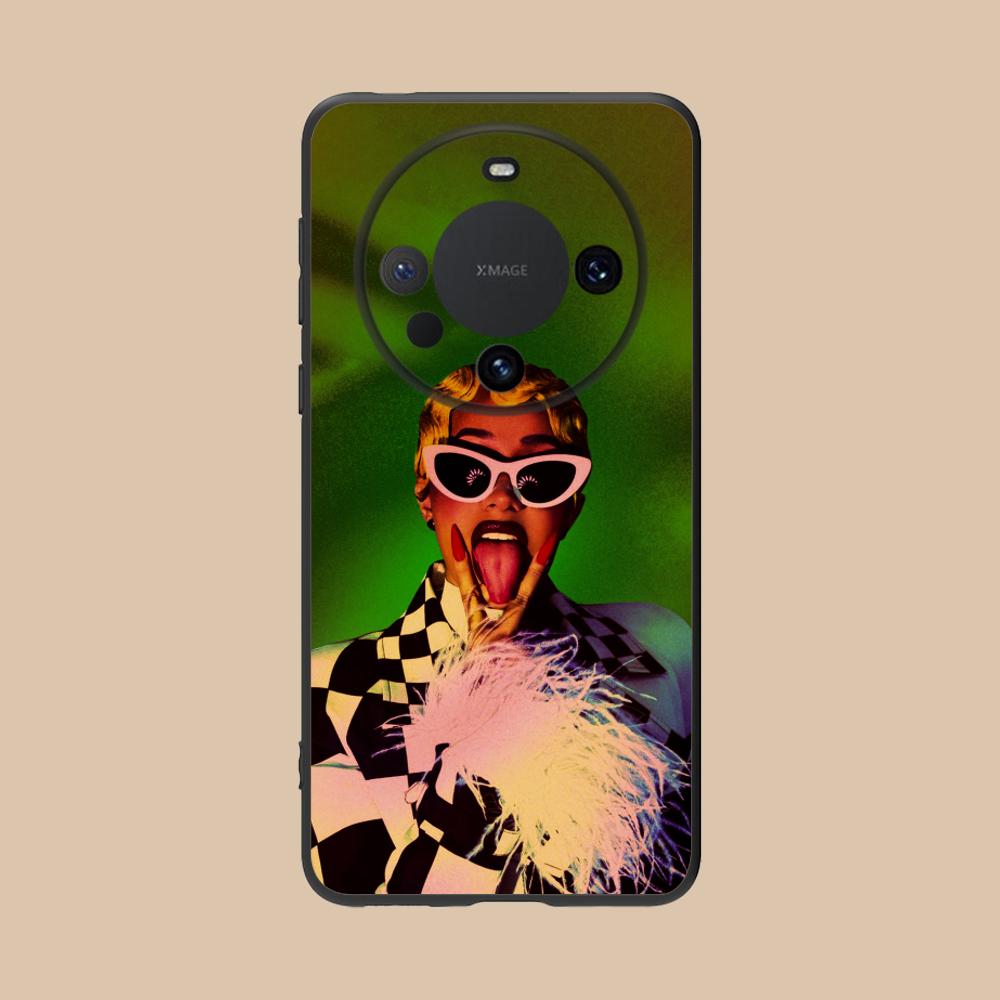 Cardi B Matte TPU Mobile Phone Case for Huawei Mate 60 50 40 30 20 10 Pro Plus Lite E 5G Colorful Printing Cover