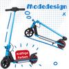 City Scooter Kids Scooter 6.5'' E-Scooter for 6-12 Years 60Wh, max. 5-8km, foldable, Load Capacity 50 kg, 14km/h, with Lighting, EBS+Foot Brake
