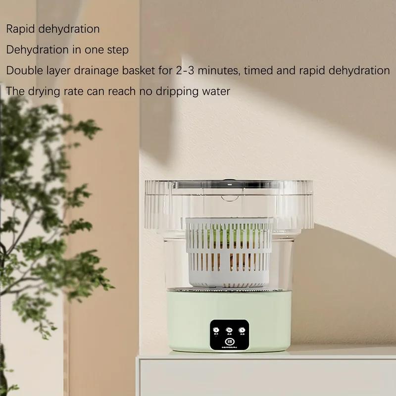 7L Portable Small Foldable Washing Machine, Suitable For Socks, Underwear, Underwear, Household Mini Washing Machine
