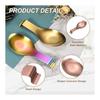 uxcell Spoon Rest, 10.6 x 3.7 Inch Stainless Steel Heat Resistant Spoon Holder Kitchen Utensil Stand with Hook for Stovetop, Rose Gold Tongs Spatula