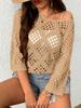 Cross2026 Women's Quick-Drying Mesh Summer Cover-Up Sweater - Slimming & Versatile for Daily Wear