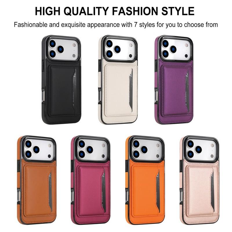 Luxury Leather Magnet Case For iPhone 17 Pro Max 11 12 13 14 15 16 For Magsafe Wireless Charging Wallet Multi Card Slots Cover