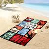 Vibes Vice City beach towel Outdoor camping soft Absorbent bath towel quick-drying swim towel Outdoor pool towel Comfort beach towel printing