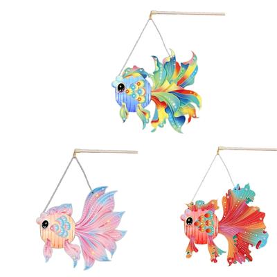 Removable Structure Fancy Carp Lamp Moon Festival Scaldfish Easy Assembly and Storage Lamps Handmade Home Decoration