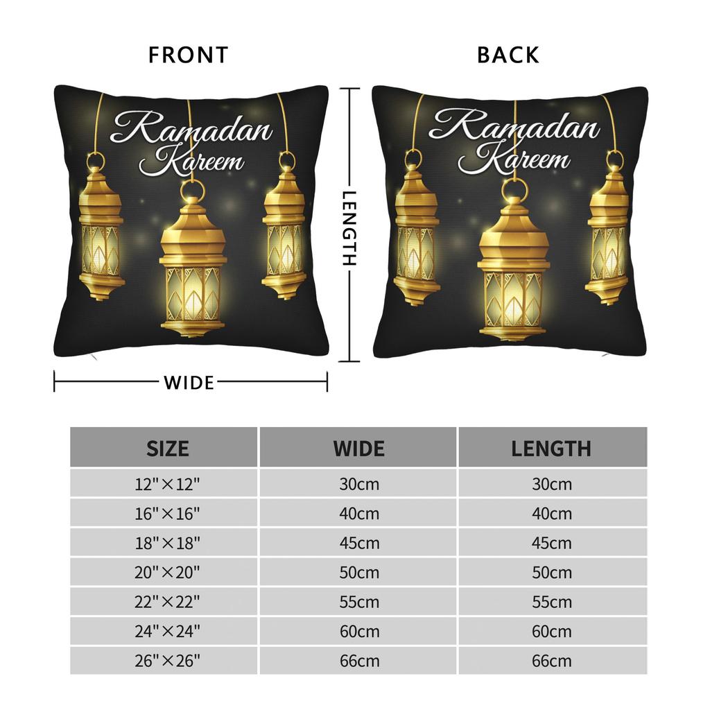 Pillow Case Ramadan Lantern Comfy Pillow Cover For Chair Sofa Home Decor Funny Pillowcases