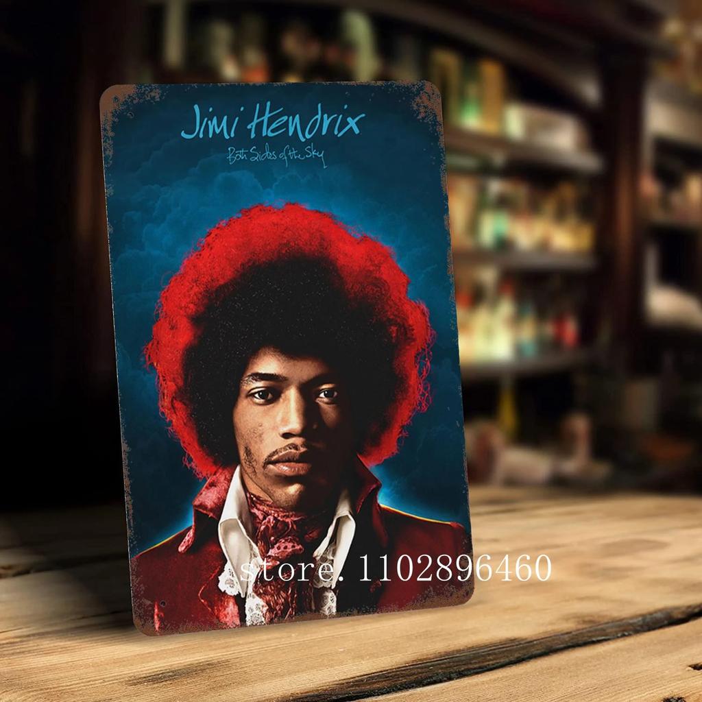 Jimi hendrix Metallschilder & Schilder Wanddeko Vintage Blechschilder Captain Metallposter Deko für Bar Pub Club Wanddekoration