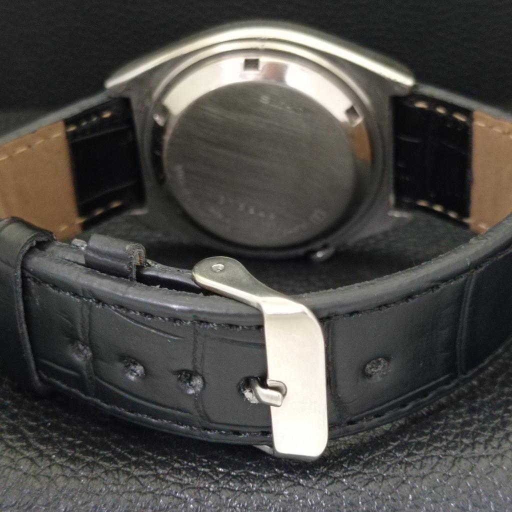 VINTAGE SEIKO 5 AUTOMATIC 7009A JAPAN MENS YELLOW COLOR DIAL WATCH a500073-2 R151a-a500073