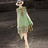 Lansere 2026 Sommer Neues Chinesisches Stil Gedrucktes Cheongsam Midi-Kleid