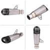 Stainless Steel Universal Motorcycle Exhaust Muffler Tail Pipe Tailpipe Tip Titanium Color