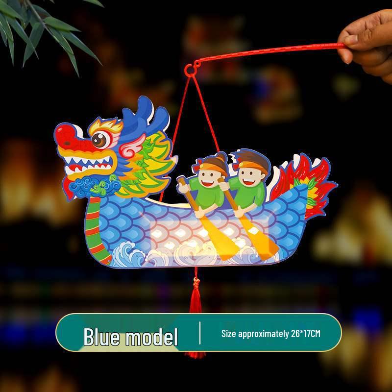 Handmade Dragon Boat Festival Lantern Craft Kit for Kids – Chinese Style Luminous Toy