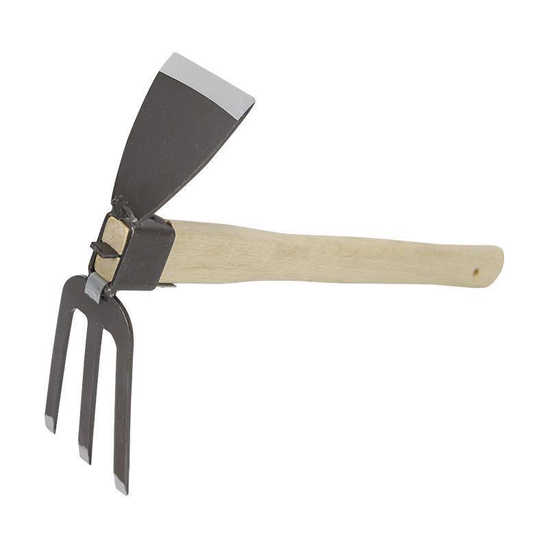 Wooden Handle Garden Hoe for Weeding, Digging, and Planting Vegetables & Flowers