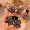 2Pcs Light Luxury Full Diamond Bow Small Shark Clips Cute Traceless Hair Accessories For Women Girls Temperament Hair Claw