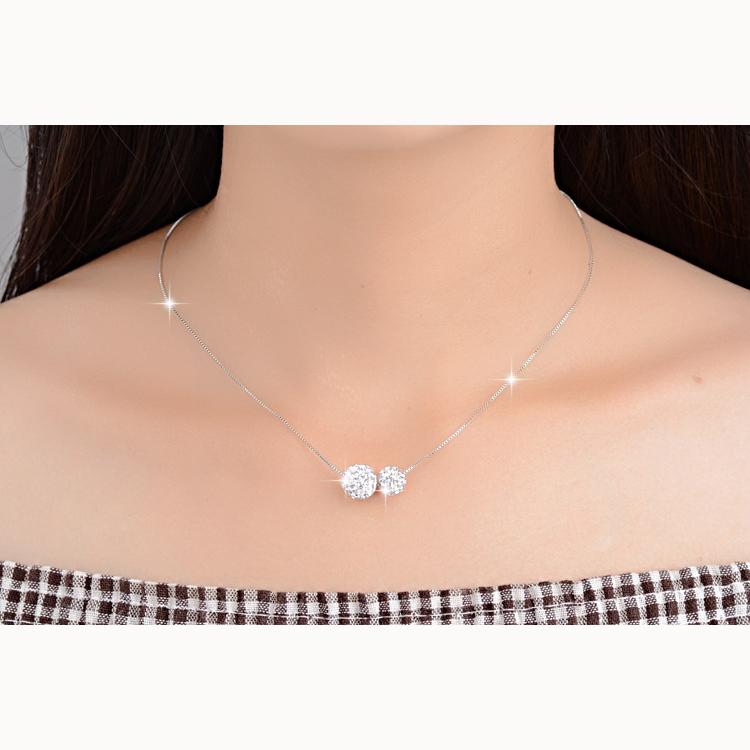 Fashion Elegant Temperament Set Chain Double Necklace Female Single Layer Short Sweater Chain Collarbone Chain Gift for Girlfriends