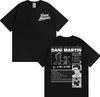 Dani Martín 25th Anniversary Album Merch Graphic T-Shirt, Unisex Fashion Hip Hop Streetwear, Pure Cotton Comfortable Loose Fit