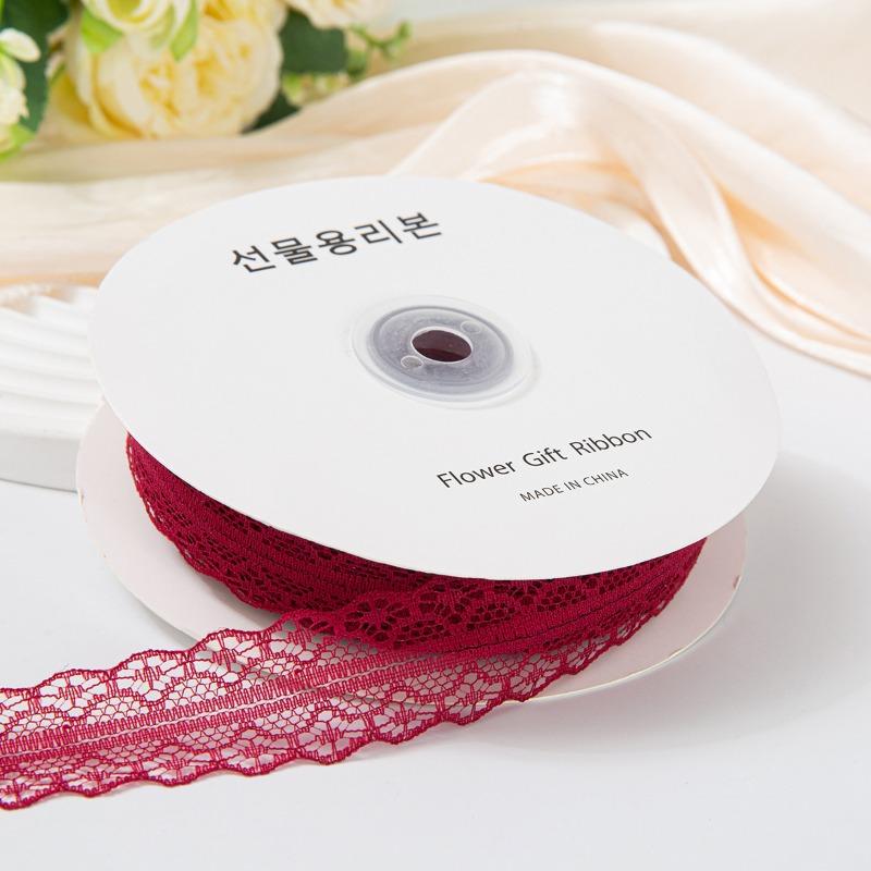 3cm50 Size Hollow Lace Ribbon Flower Bouquet Packaging Material Cake Ribbon Satin Diy Bow Ribbon