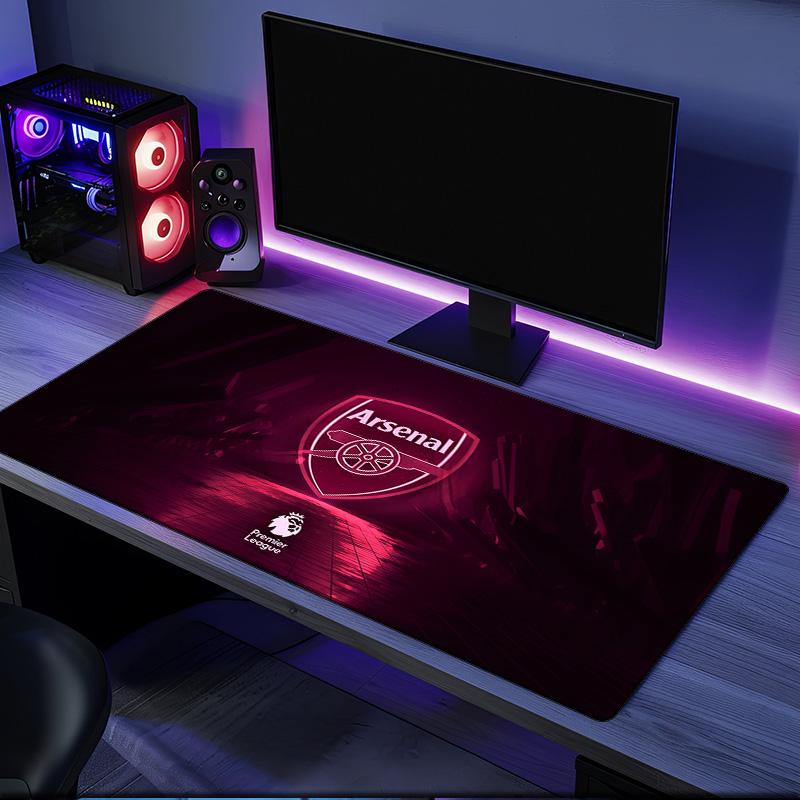 Tappetino Mouse Momento Celebrativo Arsenal, Base in Gomma, Tappetino Mouse per Giocatori e Uso Ufficio, Scrivania da Gioco, Tappetino Facile da Pulire Regali di Natale per Fan