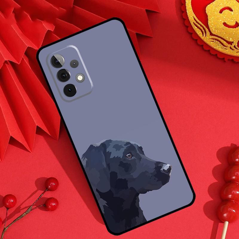 Black Labrador Dog Case For Samsung Galaxy M15 M55 M31 M13 M11 M12 M14 M06 M16 M36 M56 M53 M32 M52 M35 M34 M54