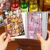 Yuxian Yanbian Retro Die-cut Coil Sticker Book: Time Story Series for Journaling & DIY Collage
