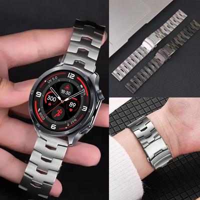 22 мм Роскошный титановый ремешок для OnePlus Watch 3/2/2R/OnePlus 46 мм Сменный браслет для Huawei Watch GT5Pro 46 Xiaomi Watch S5 Samsung 22 ММ