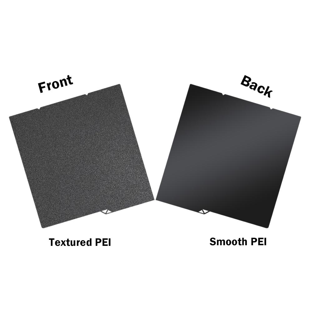 Upgrade Kobra 4 Zubehör für Anycubic Kobra X Platte Glatt PEI Texturiert Heizbett Zweiseitig Flexibel Druckplatte Abnehmbar