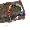 Handmade Beaded Natural Stone Crystal Gravel Alloy Bracelet Bracelet Bracelet Adjustable Multi-Color B28