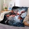Dragon Battle Flannel Blanket Throw Blanket Soft Warm Sofa Bed Camping Home Decor Unique Christmas Gift C9261302