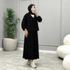 2025 cross-border European and American style women's clothing autumn new round neck lantern sleeves long sleeves waist fairy A-shaped long dress 
