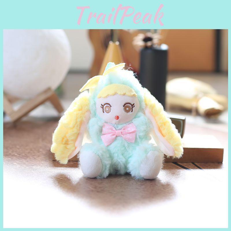 Plush Rabbit Cute Toy Keychain Stuffed Pp Cotton Bag Decor For Gift Girls