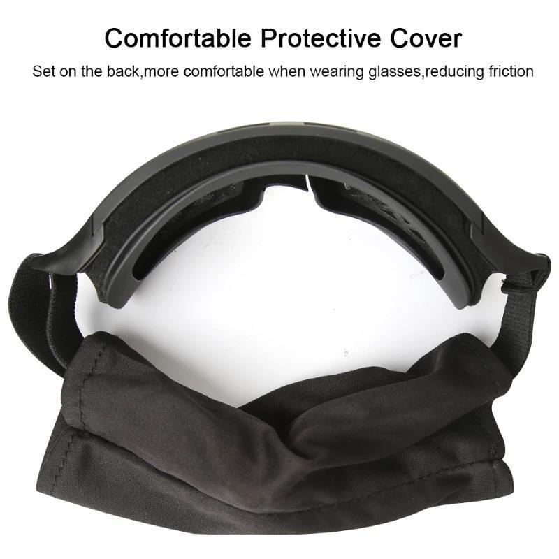 Airsoft Tactical Goggles 3 Lens Windproof Dustproof Shooting Motocross Motorcycle Mountaineering Glasses Cs Safe Protection