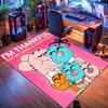 Gumball Kobercový kobereček do obývacího pokoje, ložnice, domácí dekorace pohovky, protiskluzová podložka na hraní pro děti